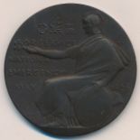 London, Midland & Scottish Railway General Strike Medal 1926, by E. Gillick, 51mm, bronze, the