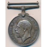 First World War – George C Steward - First World War British War Medal awarded to 21292 PTE. G. C.