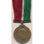 First World War – Robert B. Drake – Mercantile Marine Medal inscribed to Robert B Drake, with ribbon