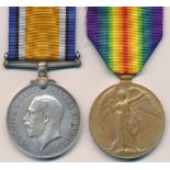 First World War – Sydney Pickford – First World War British War Medal & Victory Medal pair awarded