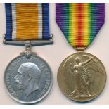 First World War – Harry Bower - First World War British War Medal & Victory Medal pair awarded to