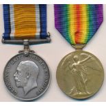 First World War – George Walker – First World War British War Medal & Victory Medal pair awarded