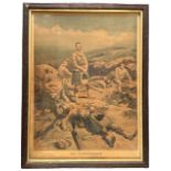Boer War, framed print entitled “No Surrender’