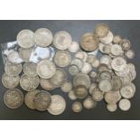 Mainly 19th and 20th Century silver collection (all pre-1920), in mixed condition, with 1757