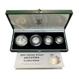 1997 Silver Proof Britannia Collection, in box with COA.