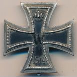 Germany - Prussia, Iron Cross 1914, First Class breast Badge, domed construction, silver and iron