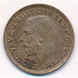 George V 1913 third farthing extremely fine.