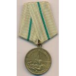 Russia – Soviet Defence of Leningrad Medal, with ribbon.