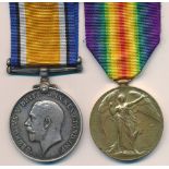 First World War – William J Hayerly – First World War British War Medal & Victory Medal pair awarded