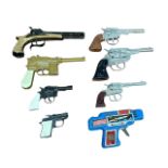 1970s toy pistols, generally excellent to good plus, with Lone Star Young Winston film Mauser gold