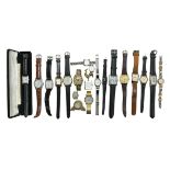 Collection of various modern watches, including; Rostini, Lorus, Chateau, Sekonda & numerous