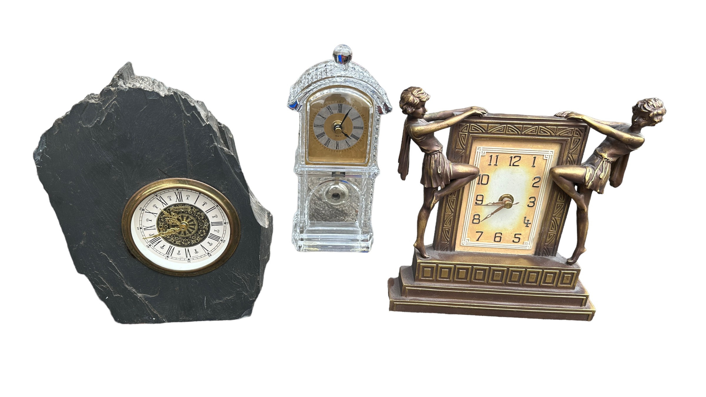 A collection of 16 various clocks plus parts, with one by the Colonial Clock Co., one by Europa, a - Image 2 of 8