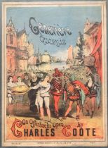 Genevière Quadrille On Offenbach’s Opera by Charles Coote, original lithograph late 19th Century