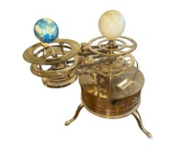 An Eaglemoss constructed brass Orrery / Tellurion. Produced as a partwork this substantial '