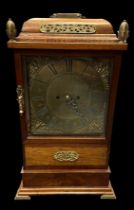 Dutch bracket clock, James Rose Litchfield engraved on face, approx. size: H59cm x W30.5cm x