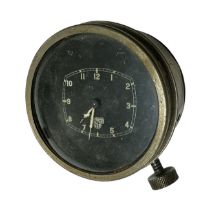 A Smiths car clock, diameter 8cm.