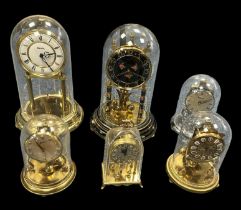 Anniversary clock collection, generally excellent to good, with Kundo, Hermle, etc. Unchecked for