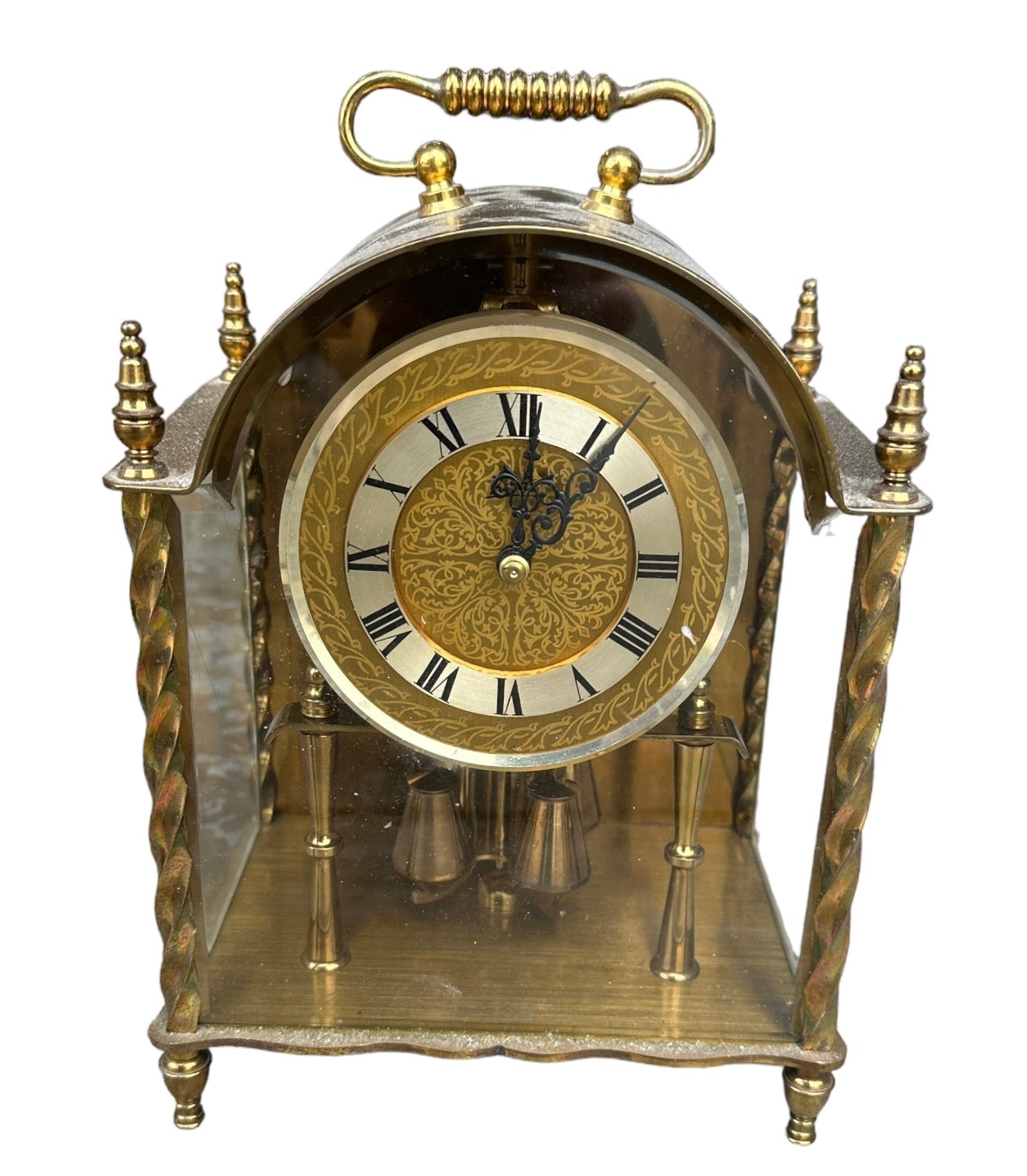 A trio of brass clocks - Kama (2) and Junghans, af. - Image 4 of 4