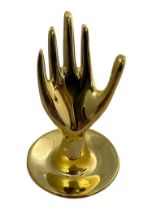 Jonathan Adler, Brass Hand Ring Holder, designer item, ring holder to be shaped as a hand, boxed.