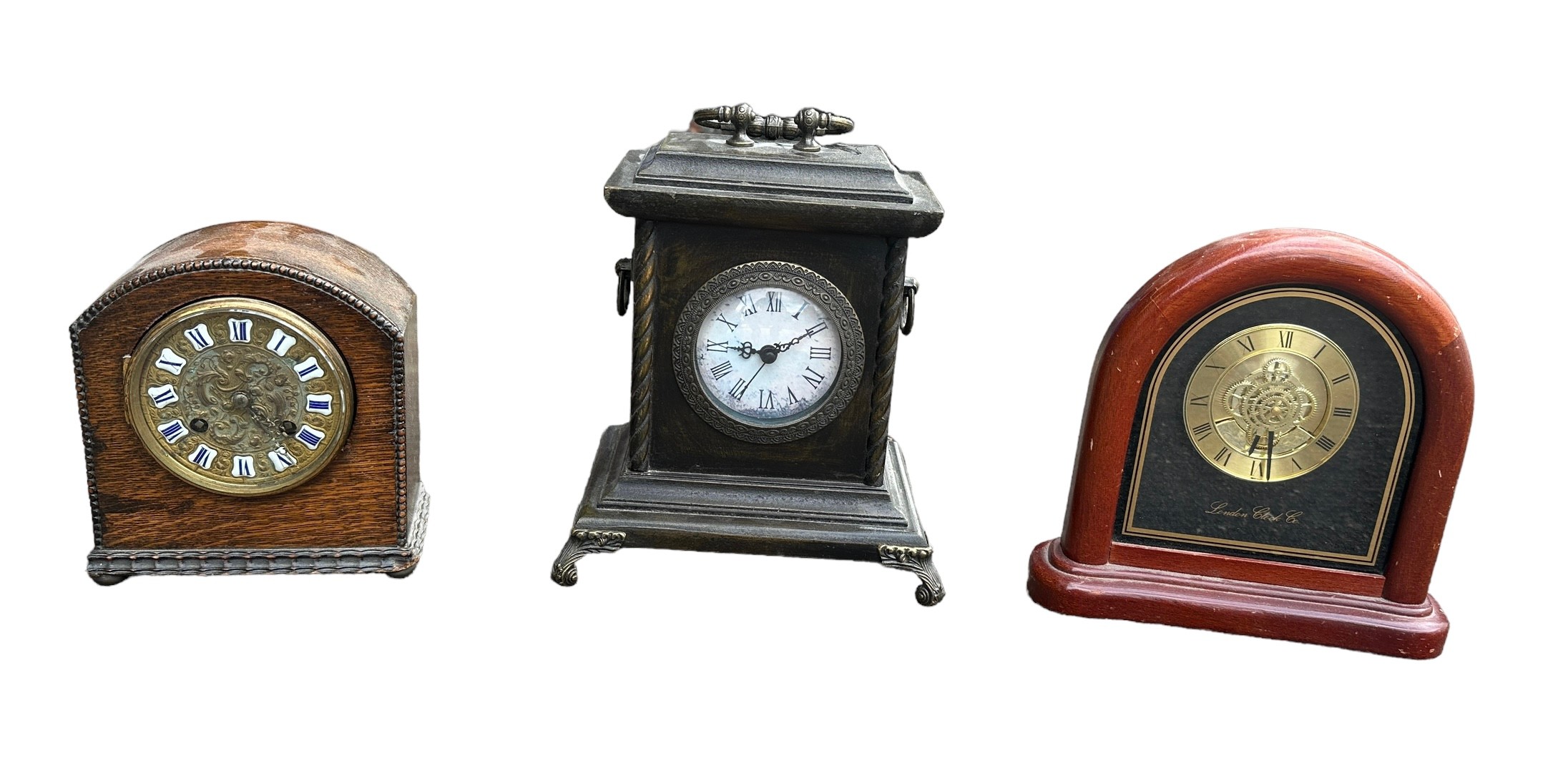 A collection of 16 various clocks plus parts, with one by the Colonial Clock Co., one by Europa, a - Image 6 of 8