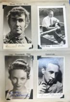 Collection of early to mid 20th Century signed film star photos (60+), in an album featuring Jean