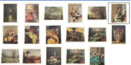 Amilcare prints, selection of eighteen Italian high quality silkscreen art prints of classic