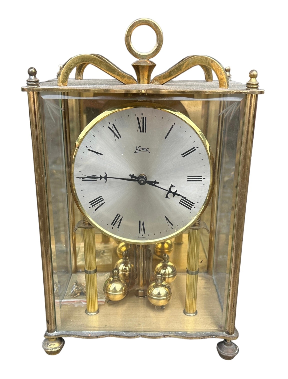 A trio of brass clocks - Kama (2) and Junghans, af. - Image 2 of 4