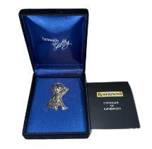 Robertson's 2001 Silver Plated Farewell badge in presentation box together with Certificate of