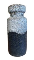 Scheurich, West Germany retro lava vase, blue / grey by Scheurich, stamped to base with 517-30 W.