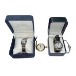 Range of watches (4) with silver Luzy-Pelissac ladies wristwatch, boxed Royal Navy watch with