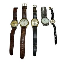 A collection of wristwatches (5) with Roamer Stingray Auto 44 Date in box, Everite, Timex, Limit and