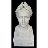 A life size bust of Napoleon as Caesar, after the antique by Canova, 1804, by Sculptured Arts