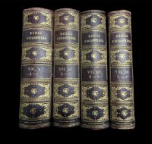 1852 Rural Cyclopedia General Dictionary of Agriculture four volume set, generally excellent to good