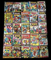 The Avengers Comics by Marvel Comics Ltd 1973 Numbers 1 to 55, Number 1 comes with original free