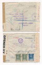 Iran / Persia, pair of Airmail covers addressed to Messrs Alfred Wilson, Booksellers Limited,