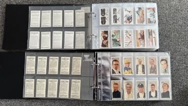 Collection of cigarette cards, complete sets sleeved in 5 albums, in very good to excellent