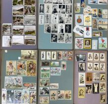 Cigarette Cards. Mixed lot of mainly foreign cards in six scrap albums, Chinese, Far East Siamese