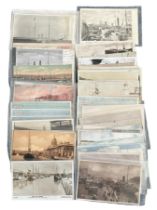 Postcards - Maritime/Shipping (70), many in plastic sleeves, with Rps and printed cards, with