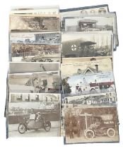 Postcards - Transport / Motoring (37) with good range of Rps including Royal Mail van, Edwards