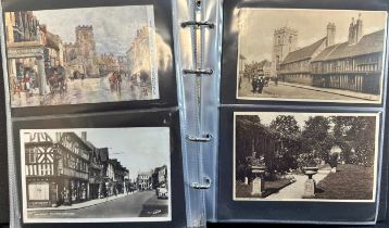 Postcards - Stratford-Upon-Avon (100), depicting views of Stratford Town including The Old