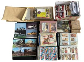 A collection of trade cards, sleeved in 6 albums plus some loose in a box, generally in very good to