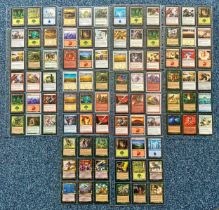 Magic The Gathering cards (93), in plastic sleeves, in excellent condition.