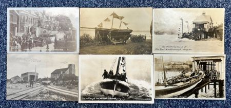 Postcards - Lifeboats (6) with Lifeboat Demonstration Southampton Aug 3rd 1908, The Christening