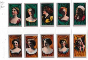 American Tobacco C0. 1900 'Beauties, curtain background' complete set of 25, very good to