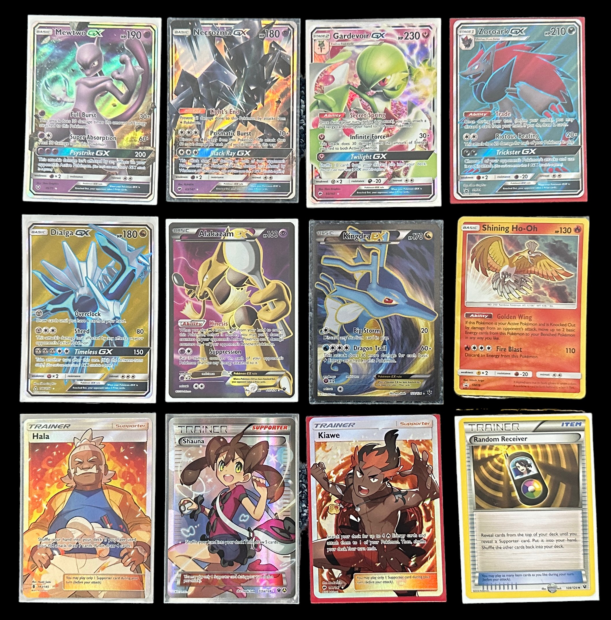 Collection of full art Pokemon cards & trainer cards. Includes Mewtwo GX 78/73, Turtonator GX 131/ - Image 2 of 3