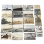 Postcards - Military Shipping / Maritime (32) with U-Boats, Aircraft Carriers, Harbours etc,