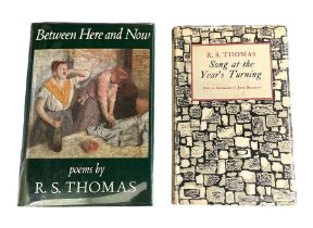 THOMAS, R.S. Pair of First Edition signed books by R. S. Thomas (Ronald Stuart Thomas, 1913-2000).