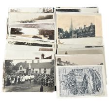 Postcards - Solihull and surrounding area (42), many RP street scenes with Dorridge, Knowle,