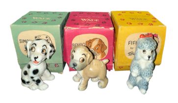 1950s onwards Wade TV Pets trio, generally excellent to good plus in good plus boxes, with Bengo