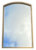 A large arch top mirror, 90 x 60cm.